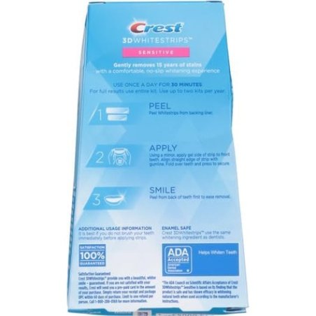 Crest 3D Whitestrips for Sensitive Teeth Whitening Strip Kit 28 Strips