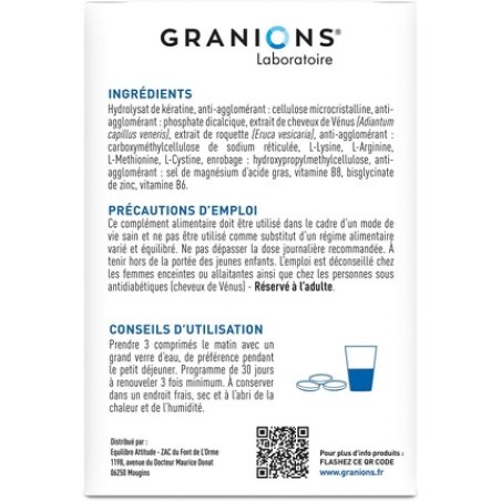 Granions Prokeracys Keratin 1000mg High Dose Keratin and Biotin for Hair