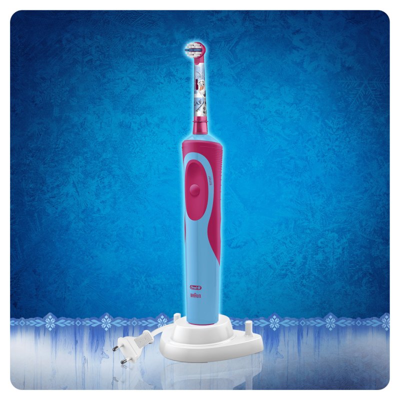Oral-B Stages Vitality Enfant Brosse à dents rotative Bleu, Rouge