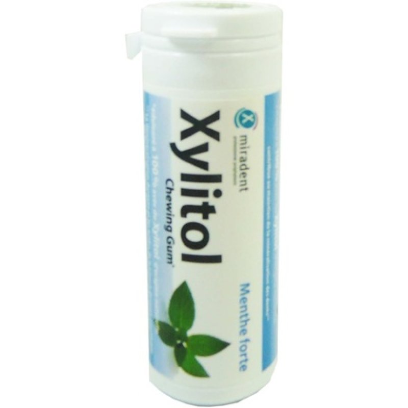 Miradent Xylitol Peppermint Sugar-Free Chewing Gum