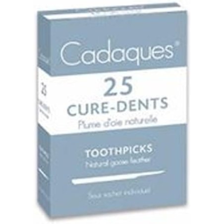 Tradiphar Natural Goose Feather Toothpicks - Pack of 25