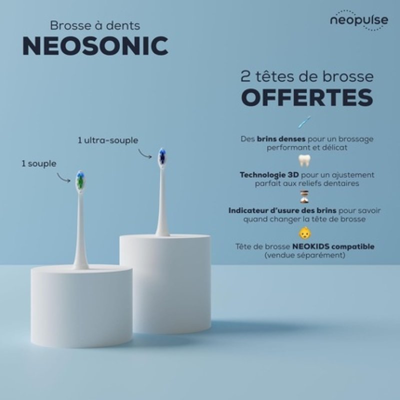 Neosonic Sonic Electric Toothbrush with 15 Modes and 3 Months Battery Life