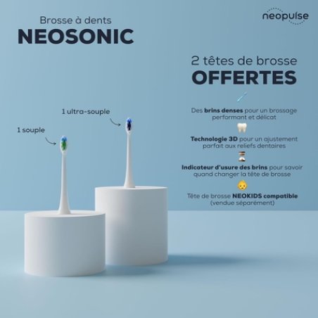 Neosonic Sonic Electric Toothbrush with 15 Modes and 3 Months Battery Life