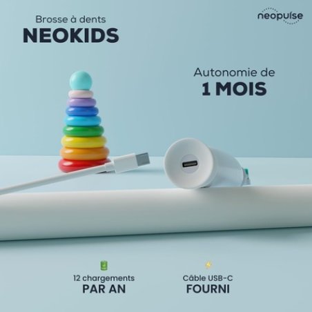 Neopulse Neokids Rechargeable Sonic Electric Toothbrush for Children