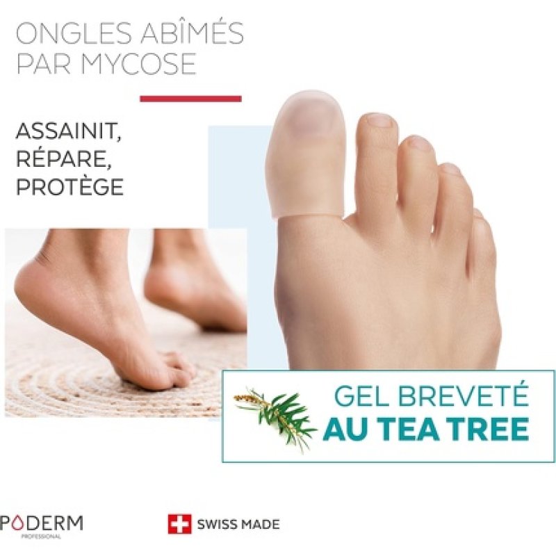 Poderm Nail Fungus Protective and Repairing Toe Cap Tea Gel