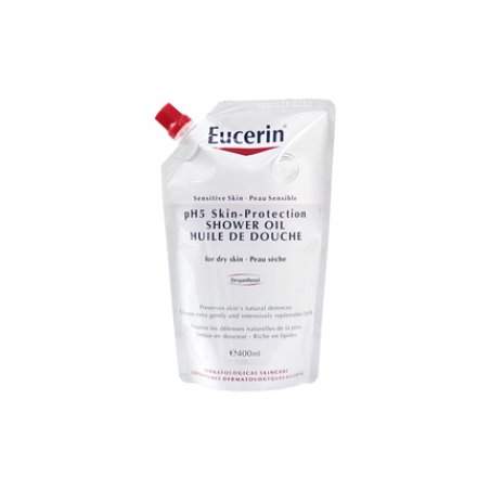 Eucerin Shower Oil Refill For Sensitive Skin - 400 Milliliters