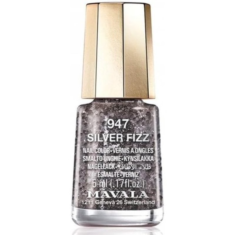Mavala Fizzy Holiday 2023 Breathable Mini Nail Polish Silver Fizz 5ml