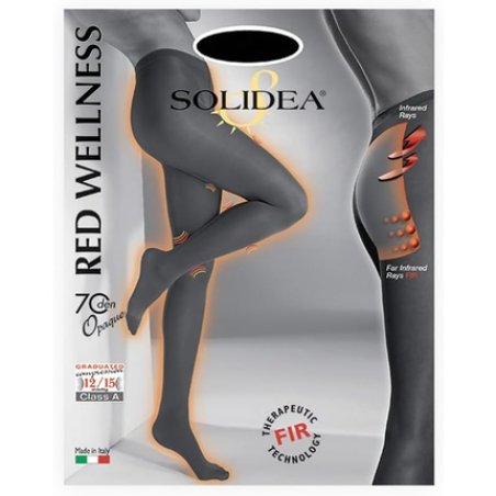 Red Wellness Opaque Graduated Compression Tights - Nero 2-M