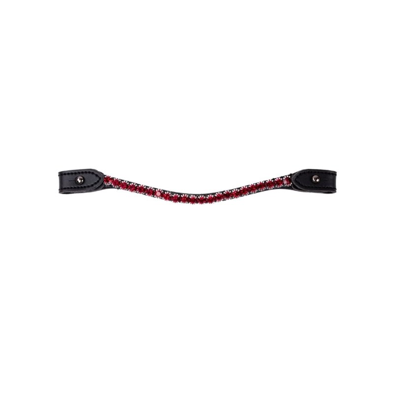 My Hobby Horse - Browband red stones (MHH011010)