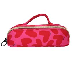 Trends by Depesche 0413873 trousse à crayons Métal, Nylon, Polyester Rose, Rouge