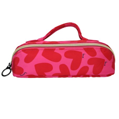 Trends by Depesche 0413873 trousse à crayons Métal, Nylon, Polyester Rose, Rouge