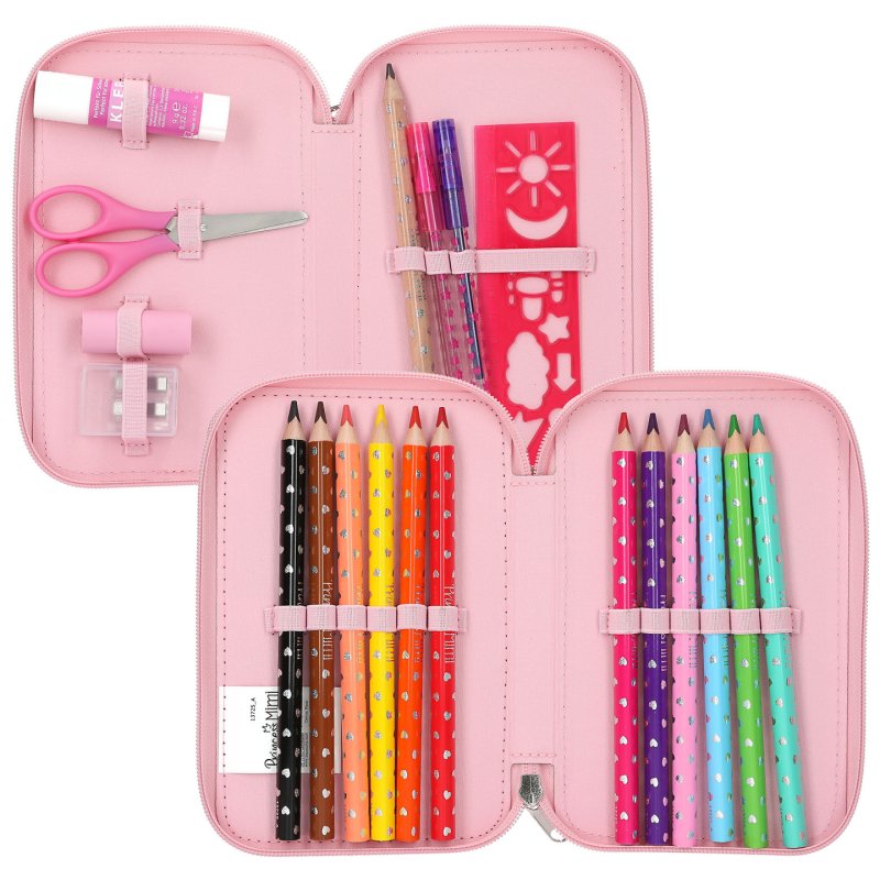 Princess Mimi - Double Pencil Case ROBBY - pink