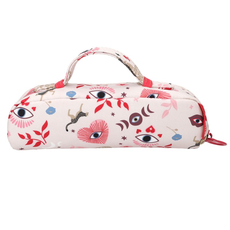 Trends by Depesche 0413874 trousse à crayons Métal, Nylon, Polyester Beige, Rose, Blanc