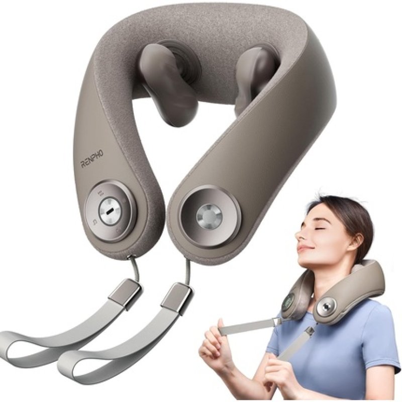 Renpho Wireless Neck Massager with Heat 6D Kneading