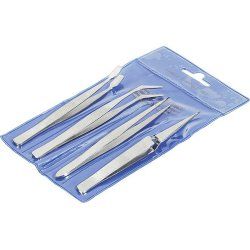 Set of 4 tweezers