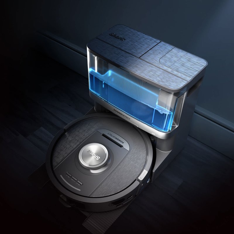 Shark RV2800YEEU robot vacuum 0.3 L Black, Silver