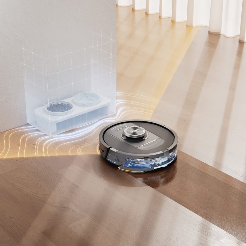Shark RV2800YEEU robot vacuum 0.3 L Black, Silver