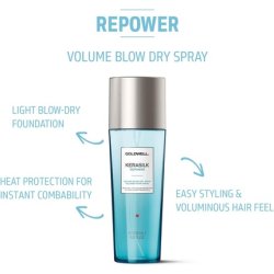 Spray pentru par Goldwell Kerasilk Repower Volume Blow-Dry, Par fin/slabit, 125ml