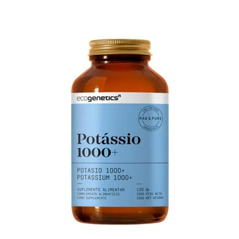Ecogenetics Potassium 1000 120 Capsules