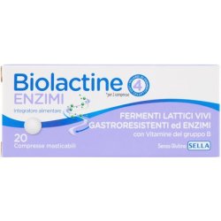 Sella Biolactine New Live Lactic Ferments Supplement 20 Tablets