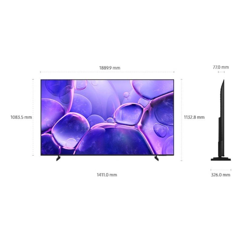 Samsung U8000F UE85U8092FUXXH TV 2,16 m (85") 4K Ultra HD Smart TV Wifi Noir