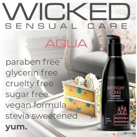 Wicked Sensual Care Birthday Lubricant Multicolored