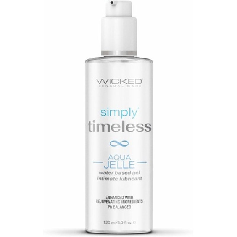 Wicked Sensual Care Simply Timeless Aqua Jelle Lubricant 120ml Clear