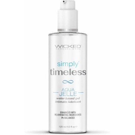 Wicked Sensual Care Simply Timeless Aqua Jelle Lubricant 120ml Clear