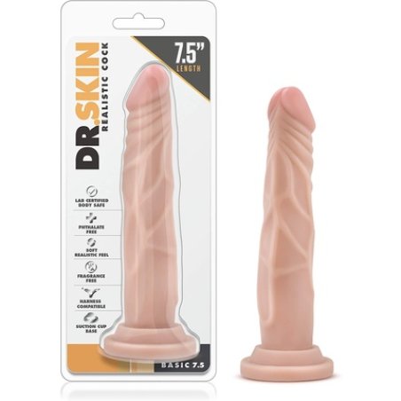 Dr. Skin Realistic Dildo with Suction Cup Beige