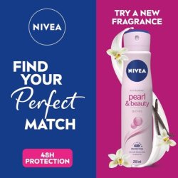 NIVEA Pearl & Beauty Anti-Perspirant Deodorant Spray 250ml