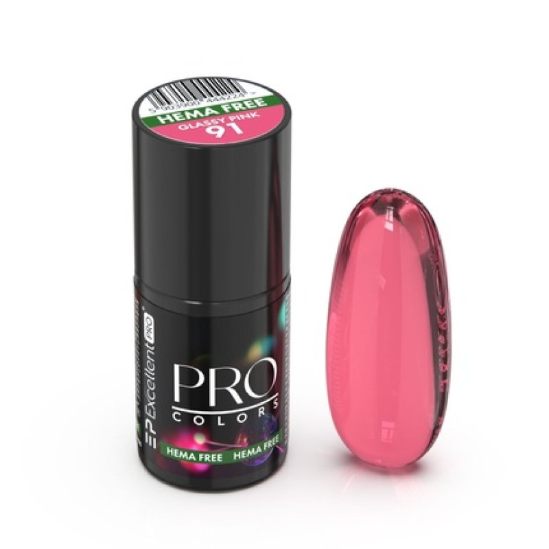 Pro Colors Hema Free Hybrid Nail Polish 91 Glassy Pink 7g