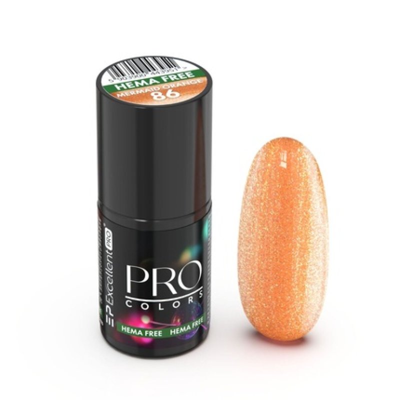 Pro Colors Hema Free Hybrid Nail Polish 86 Mermaid Orange 7g