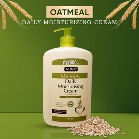 Nuage Oatmeal Daily Moisturizing Cream for All Skin Types with Soothing Oatmeal