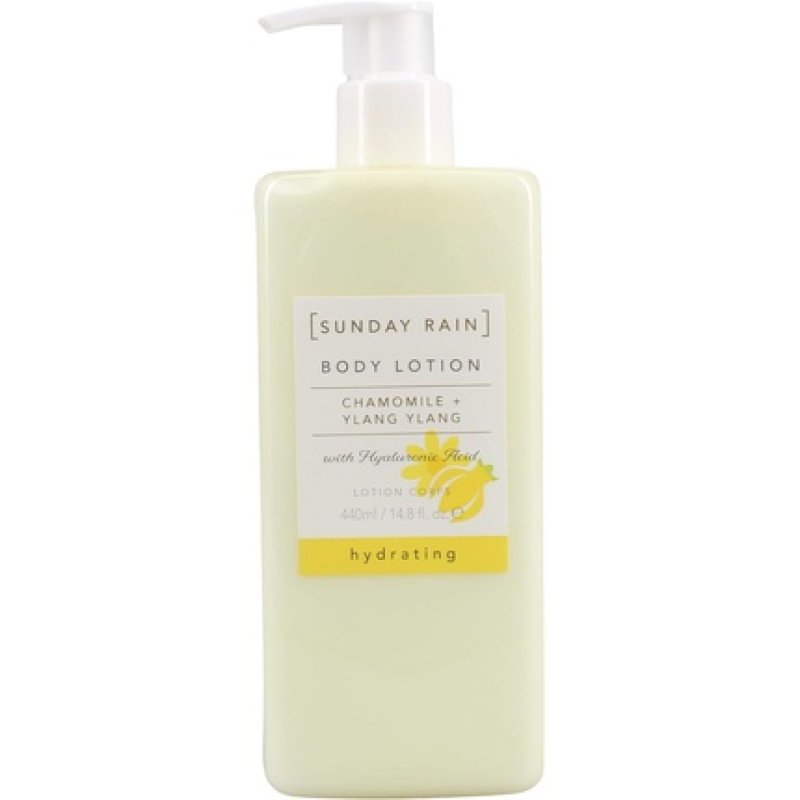Sunday Rain Chamomile and Ylang Ylang Body Lotion Moisturising Cream Hydrating Moisturiser with Hyaluronic Acid Vegan