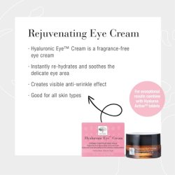 New Nordic Hyaluronic Eye Cream with Hyaluronic Acid - Hydrates and Soothes