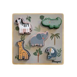 Magni - Montessori animal puzzle, FSC® 100% (5787)