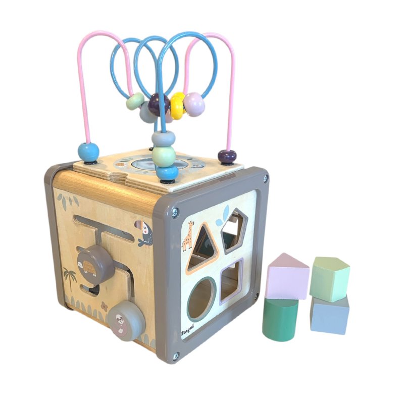 Magni - Montessori shape sorter box with learning and activity FSC® 100% (5763)