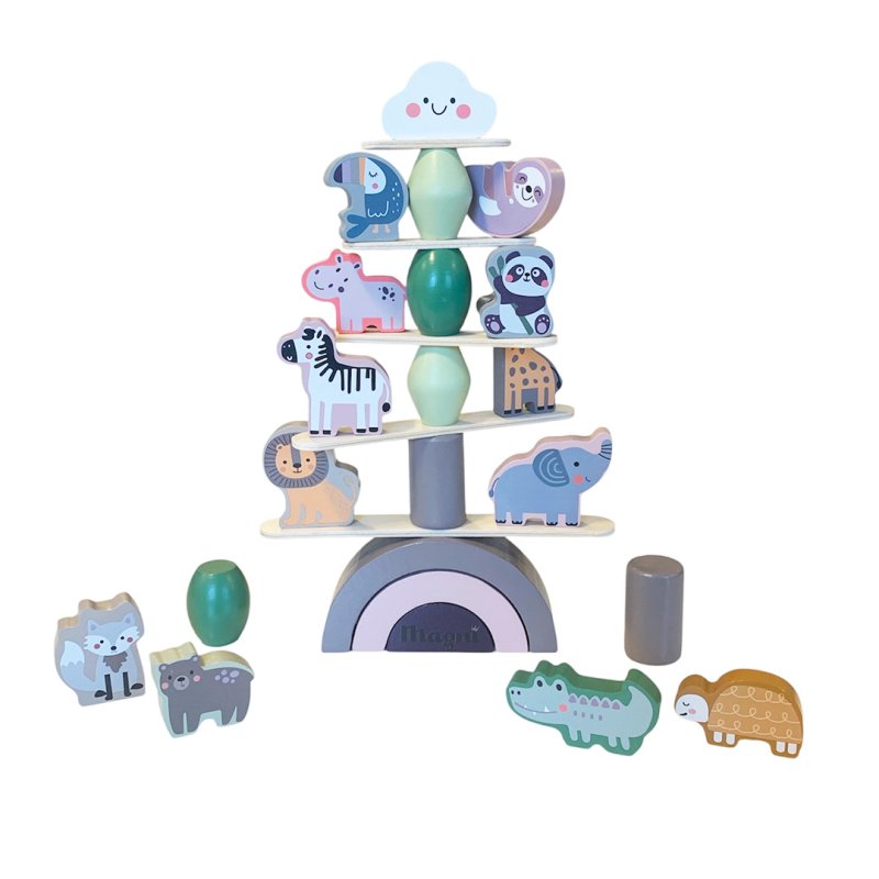 Magni - Montessori balance stacker with animals FSC® 100% (5764)