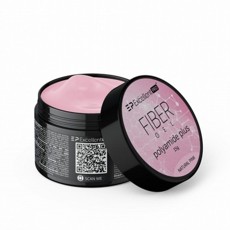 Excellent Pro Fiber Gel Polyamide Plus Building Gel Natural Pink 15g