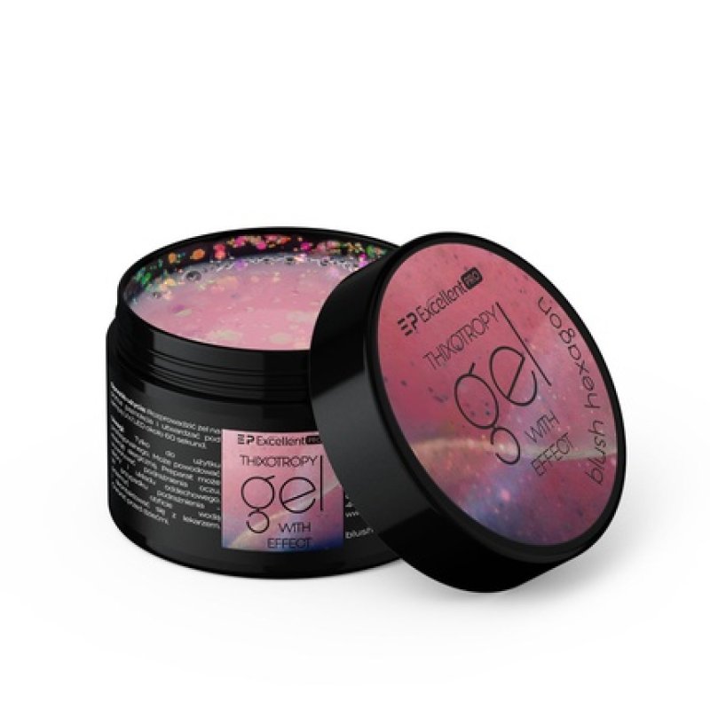 Excellent Pro Thixotropy Gel With Effect Blush Hexagon 15g