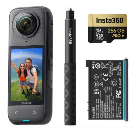 Insta360 X4 Adventure Bundle caméra pour sports d'action 72 MP 8K Ultra HD CMOS 25,4 / 2 mm (1 / 2") Wifi 602 g