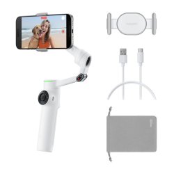 Insta360 Flow 2 Pro AI Tracker Stabilizer Bundle (white)