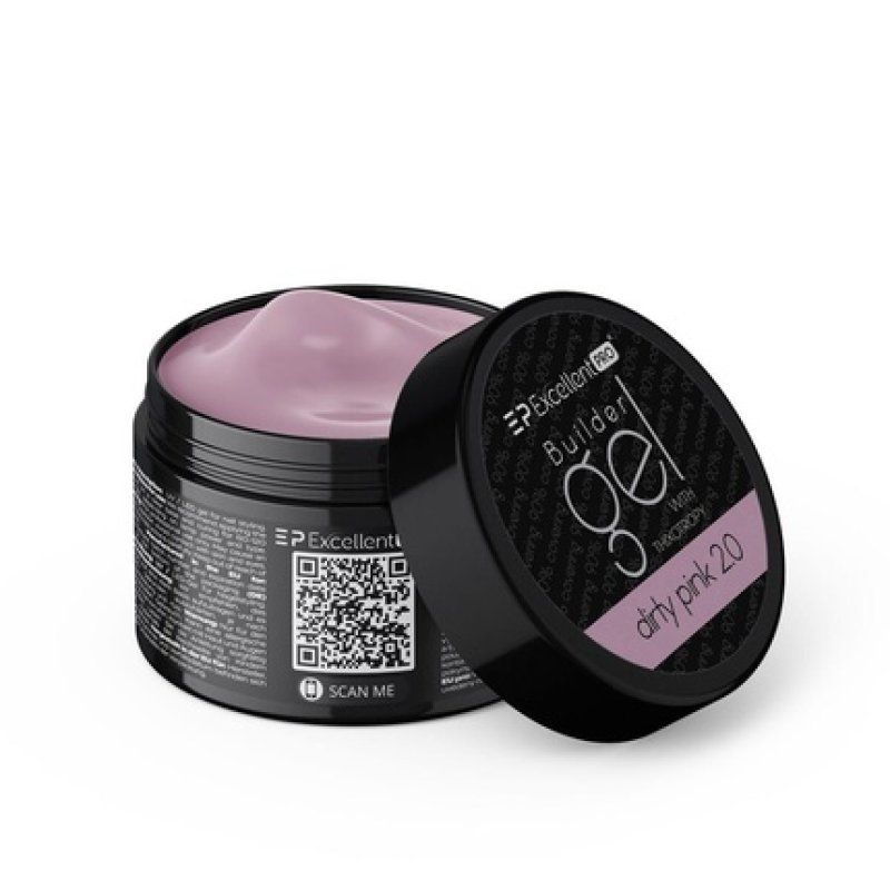 Excellent Pro Builder Gel With Thixotropy Building Gel Dirty Pink 20 50g