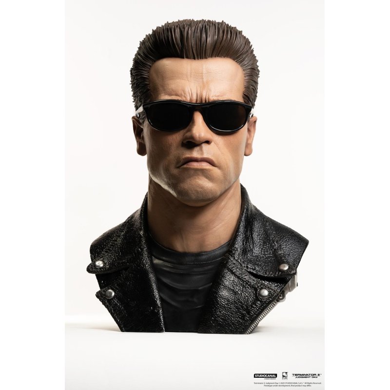 PureArts - 1:1 Scale Bust - Terminator 2: Le Jugement dernier - T-800 Modèle 101 Buste 58cm