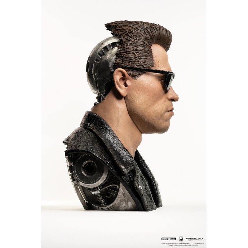 PureArts - 1:1 Scale Bust - Terminator 2: Le Jugement dernier - T-800 Modèle 101 Buste 58cm