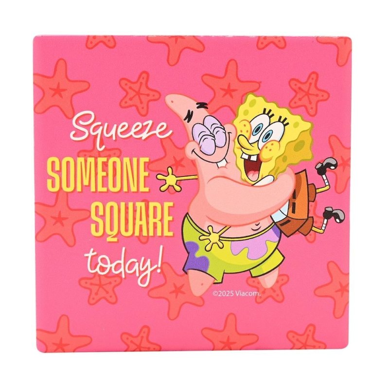 BOB L'EPONGE - Hug - Sous Verre Carré en Céramique