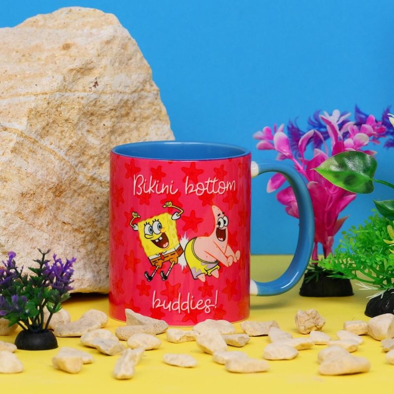 BOB L'EPONGE - Bikini Bottom Buddies - Mug Interieur Coloré 325ml