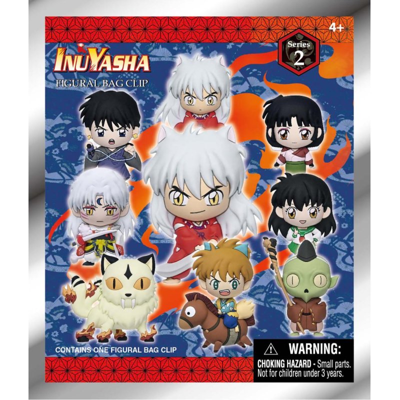 INUYASHA (25TH ANNIV.) - Series 2 - 3D Foam Bag Clip (Display 24 Pcs)