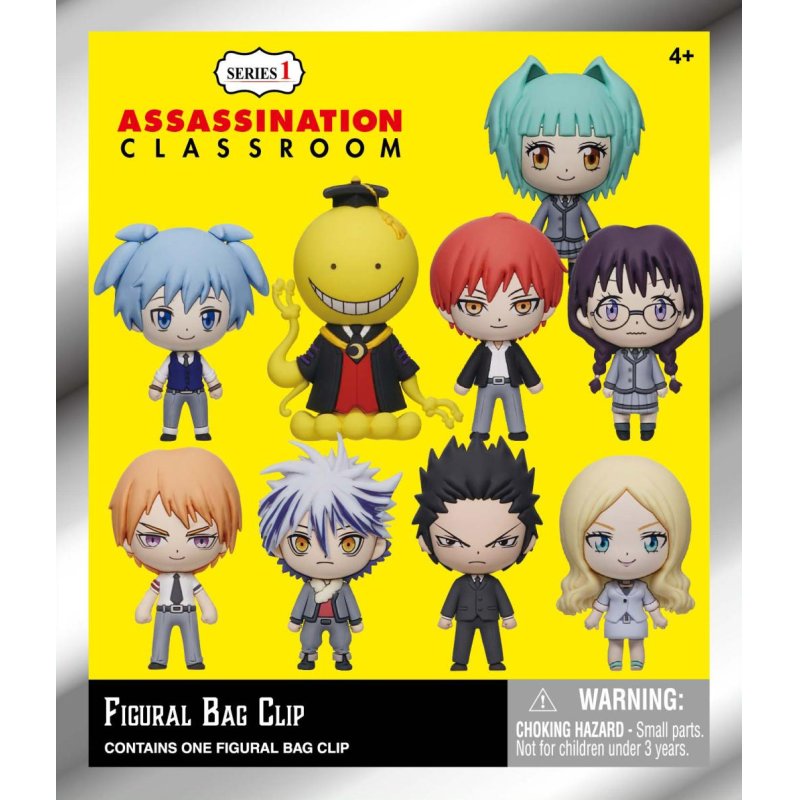 ASSASSINATION CLASSROOM - Series 1 - 3D Foam Bag Clip (Display 24 Pcs)
