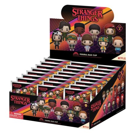 Netflix - Stranger Things - Assortiment en blind bag de figurines de sac de collection en mousse (Série 4) (24 pcs)